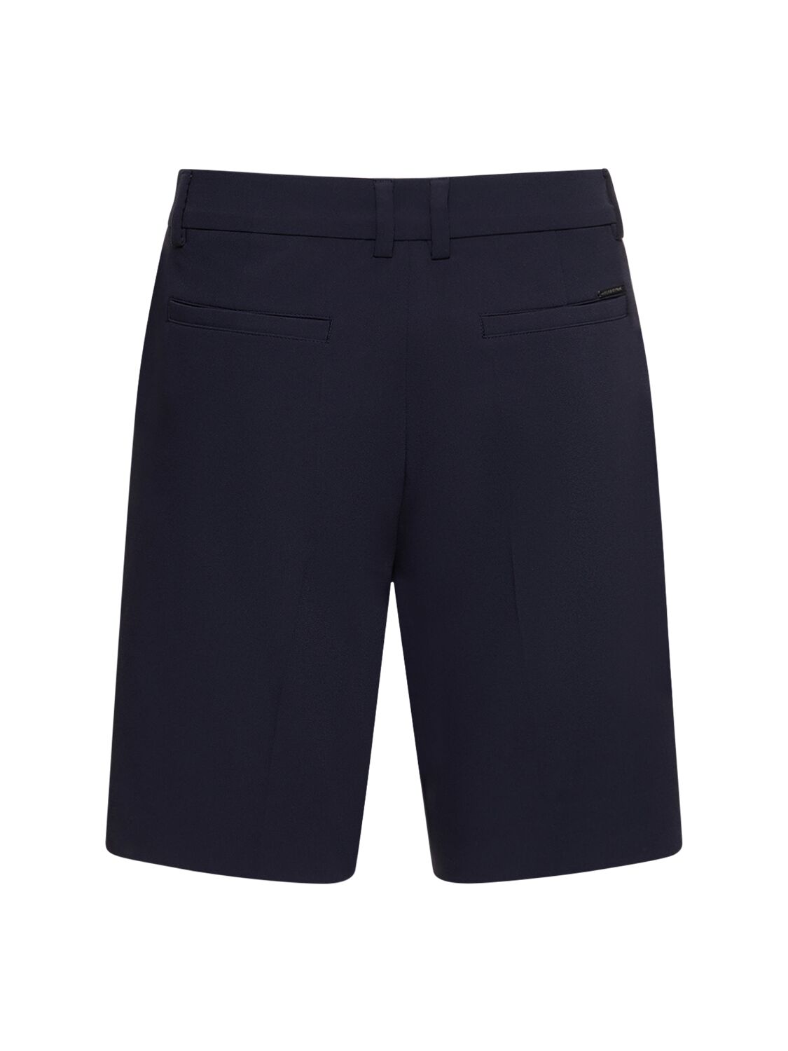 Shop Alphatauri Pelsh Shorts In Navy