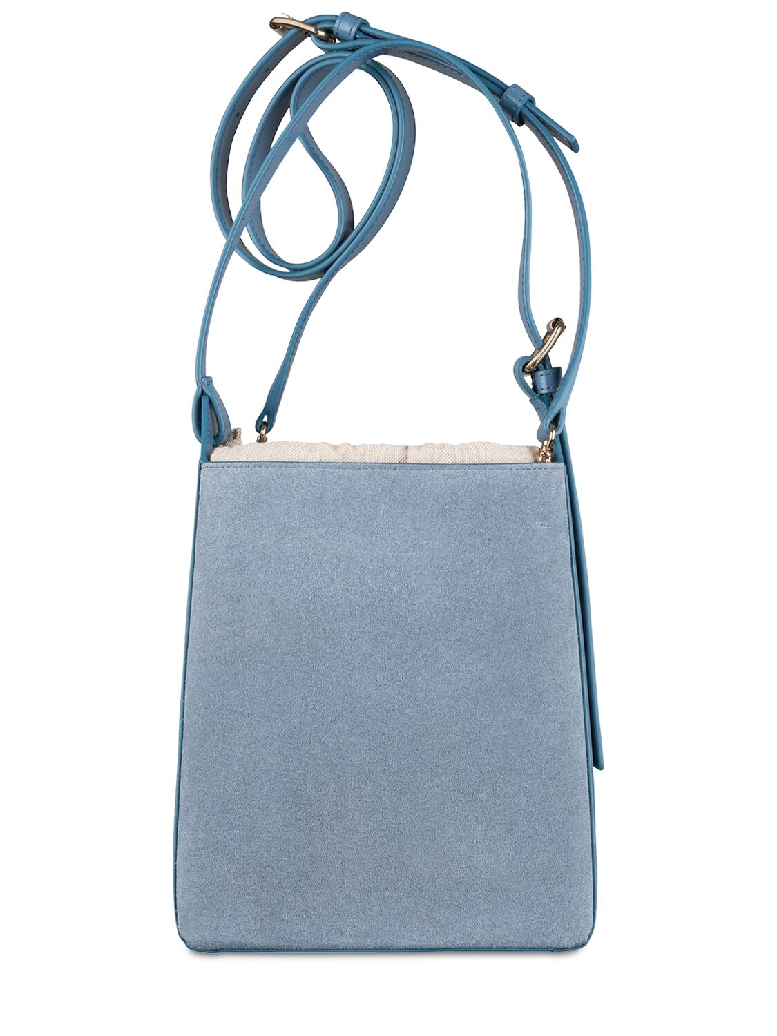 Shop Apc Small Virginie Leather Shoulder Bag In Ocean Blue