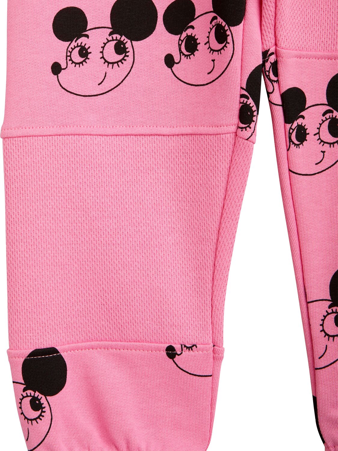 Shop Mini Rodini Ritzrats Print Organic Cotton Sweatpants In Dark Pink
