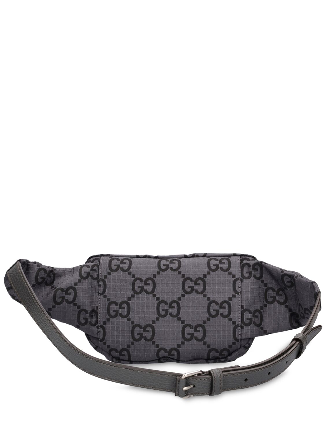 Shop Gucci Gg Ripstop Nylon Belt Bag In Grey,black