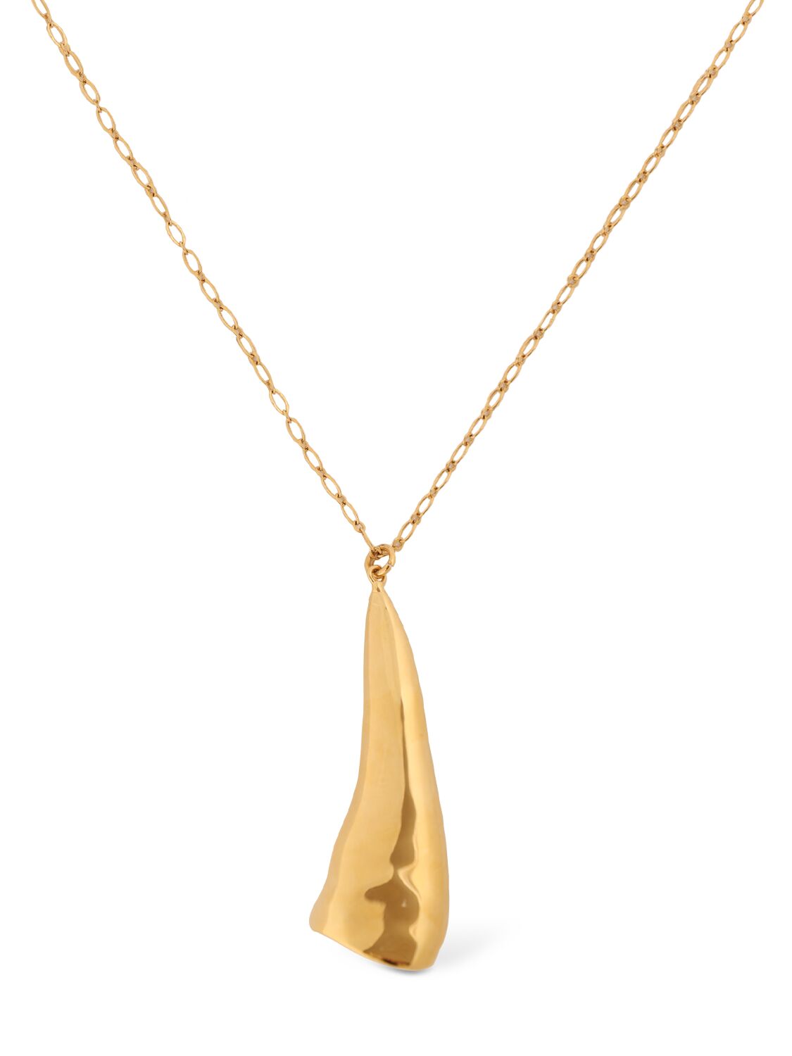 Shop Chloé Blooma Pendant Necklace In Bright Gold