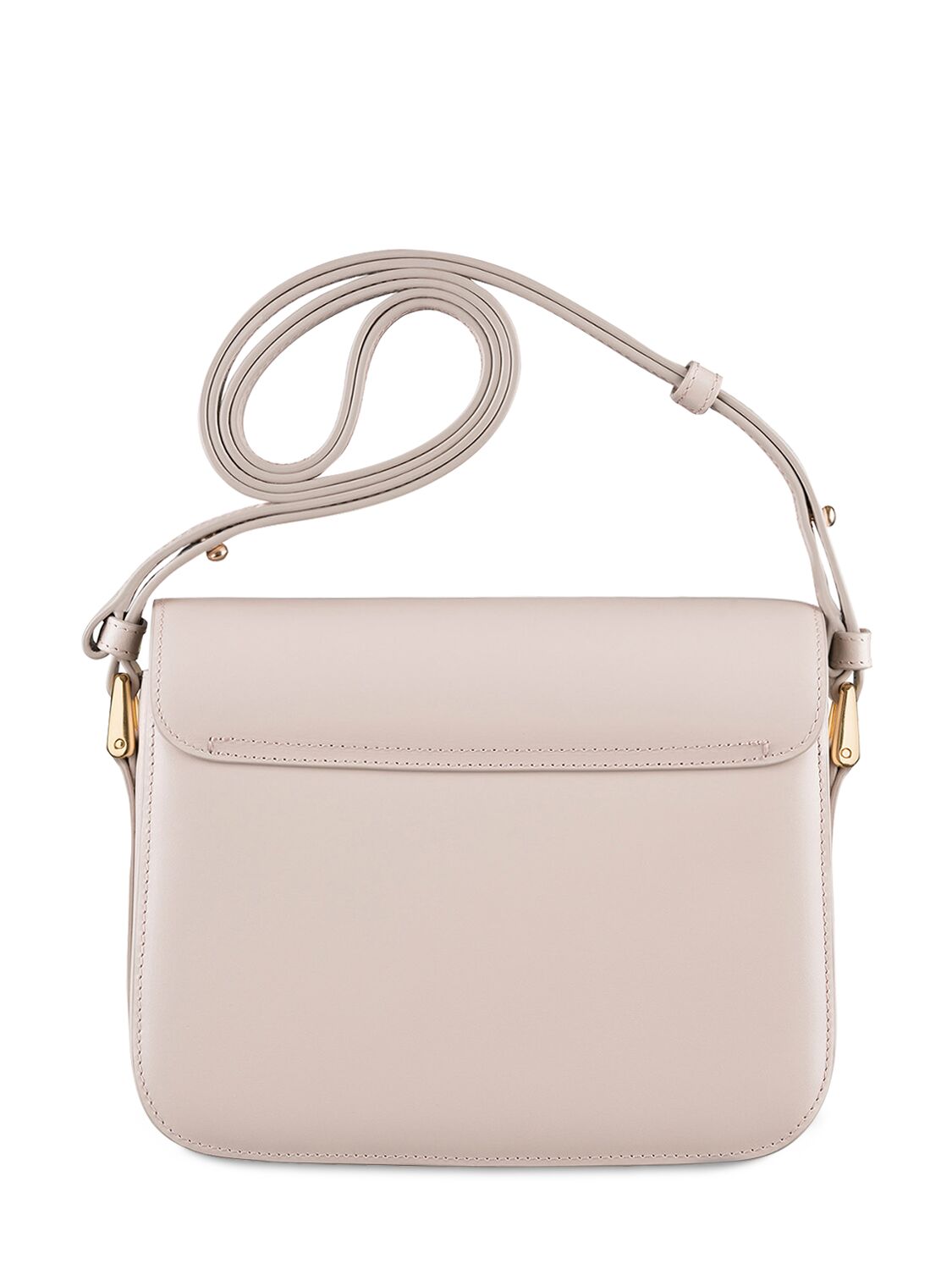 Shop Apc Small Grace Leather Shoulder Bag In Moon Grey