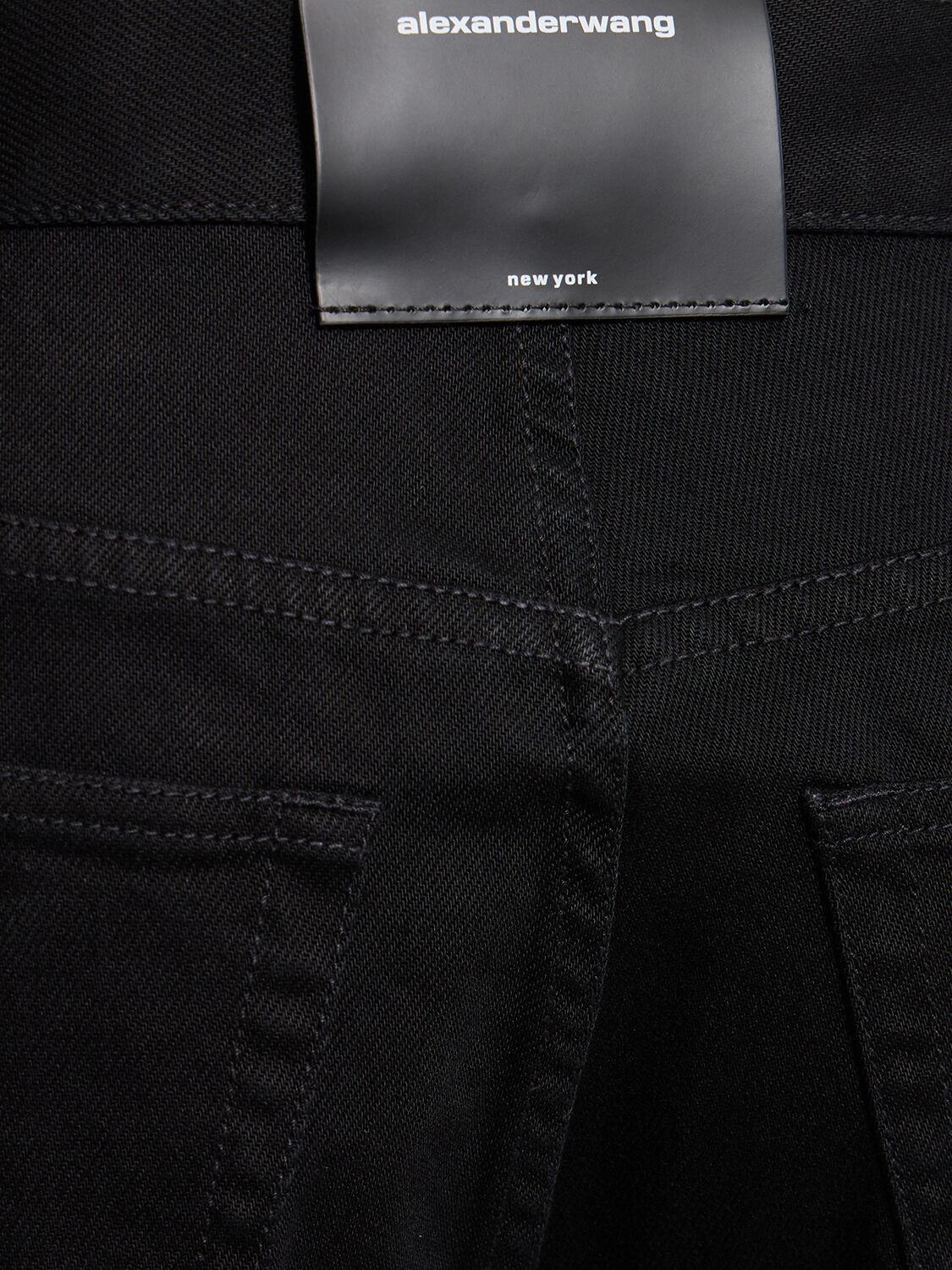 Shop Alexander Wang Embellished Straight Jeans In Black