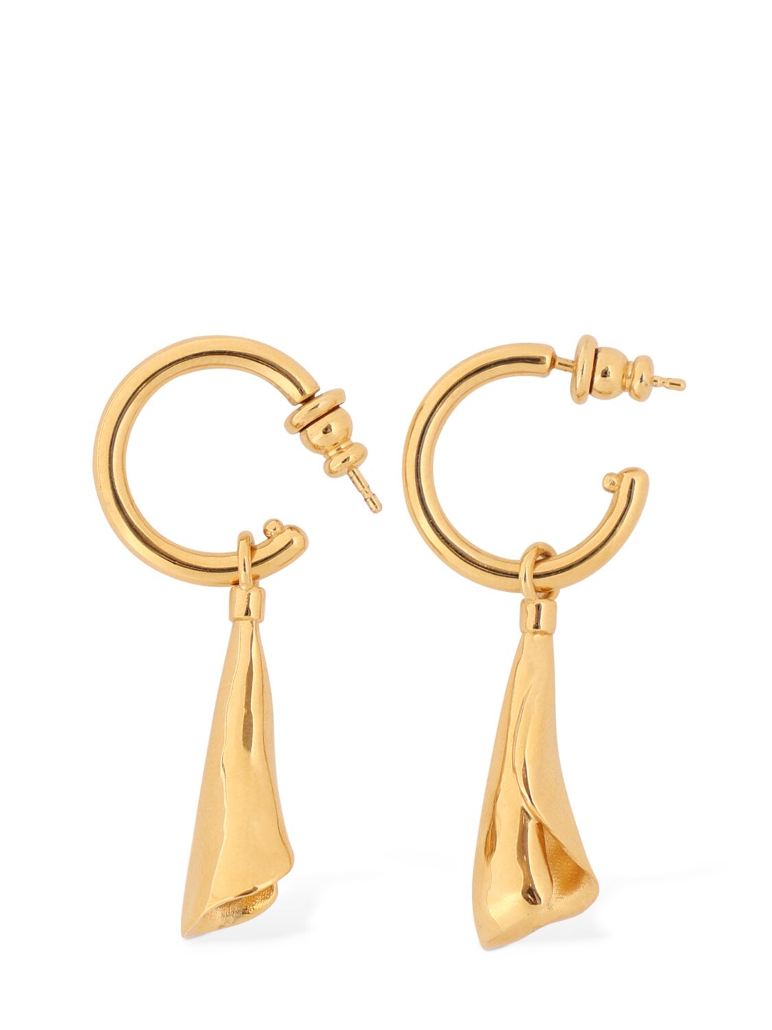 Shop Chloé Blooma Pendant Earrings In Bright Gold