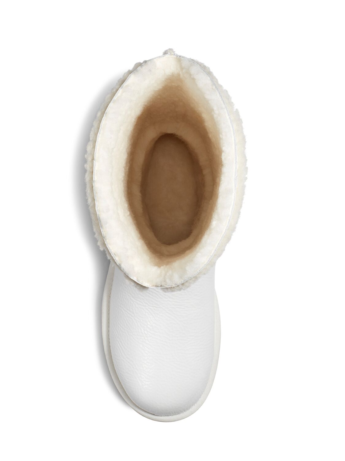 Shop Ugg X Telfar 10mm Telfar Tall Crinkle Patent Boots In White