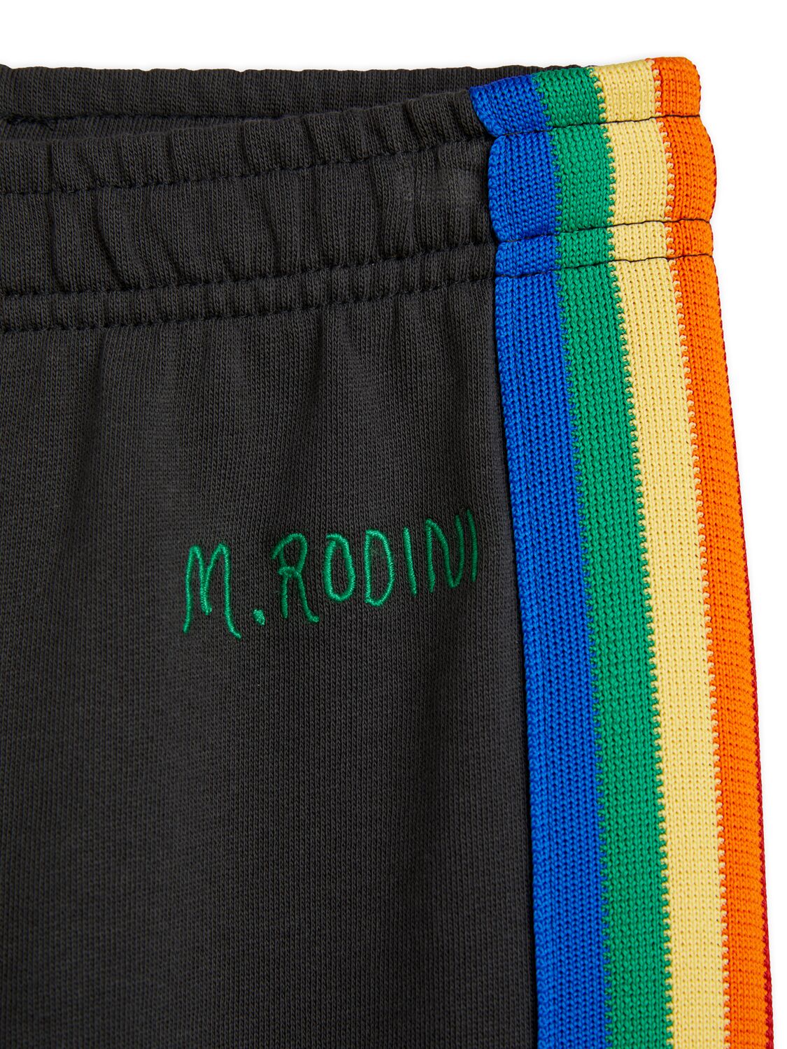 Shop Mini Rodini Organic Cotton Sweatpants In Black