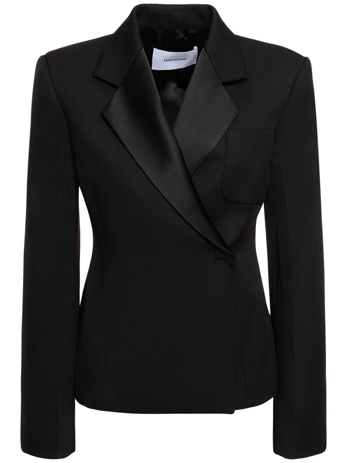 Tailored Single Breasted Wool Blazer