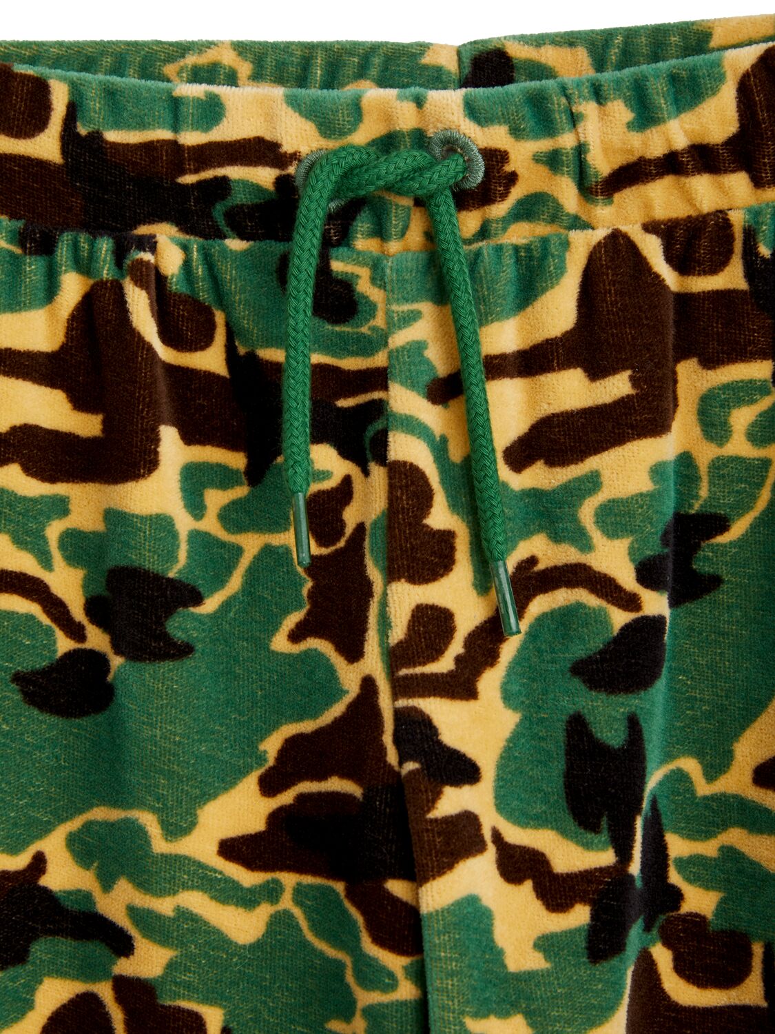 Shop Mini Rodini Camo Print Organic Cotton Sweatpants In Military Green