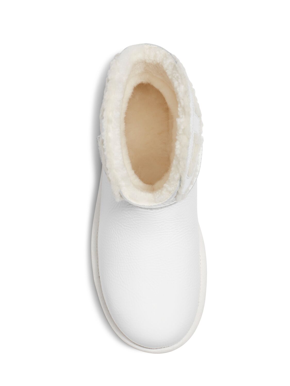 Shop Ugg X Telfar 10mm Telfar Mini Crinkled Patent Boots In White