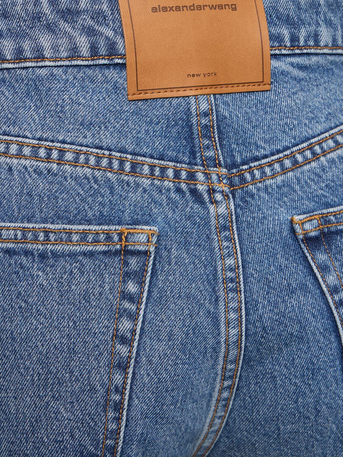 Shop Alexander Wang 5 Pocket Vintage Straight Pants In Blue