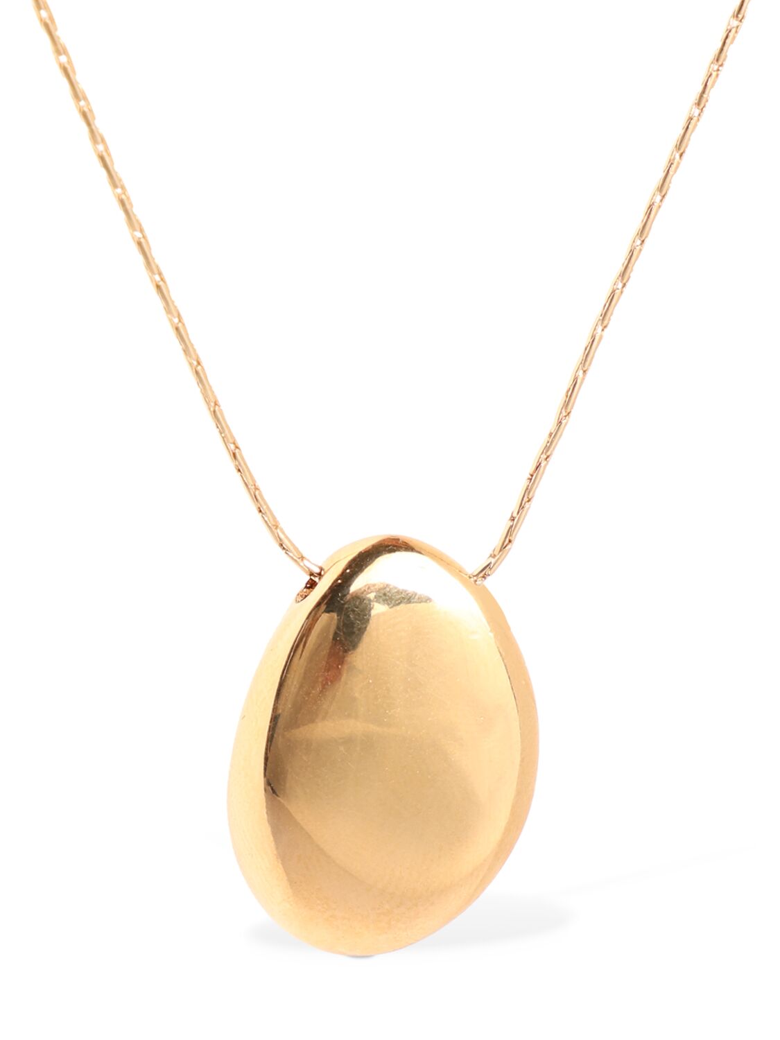 Isabel Marant Shiny Day Pendant Necklace In Dore