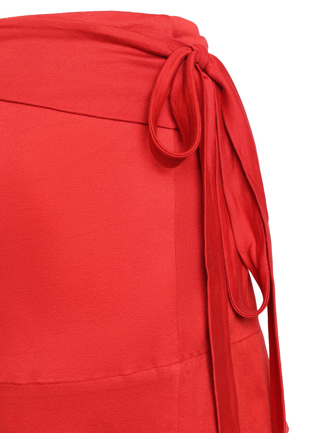 Shop Isabel Marant Berenice Cotton Mini Skirt In Scarlet