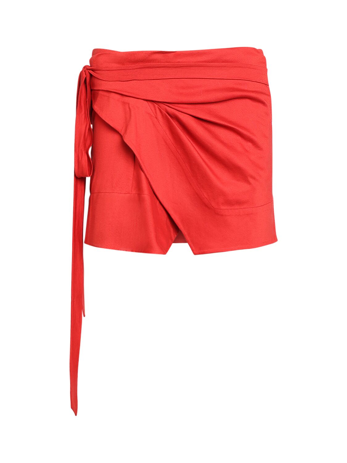 Isabel Marant Berenice Cotton Mini Skirt In Scarlet