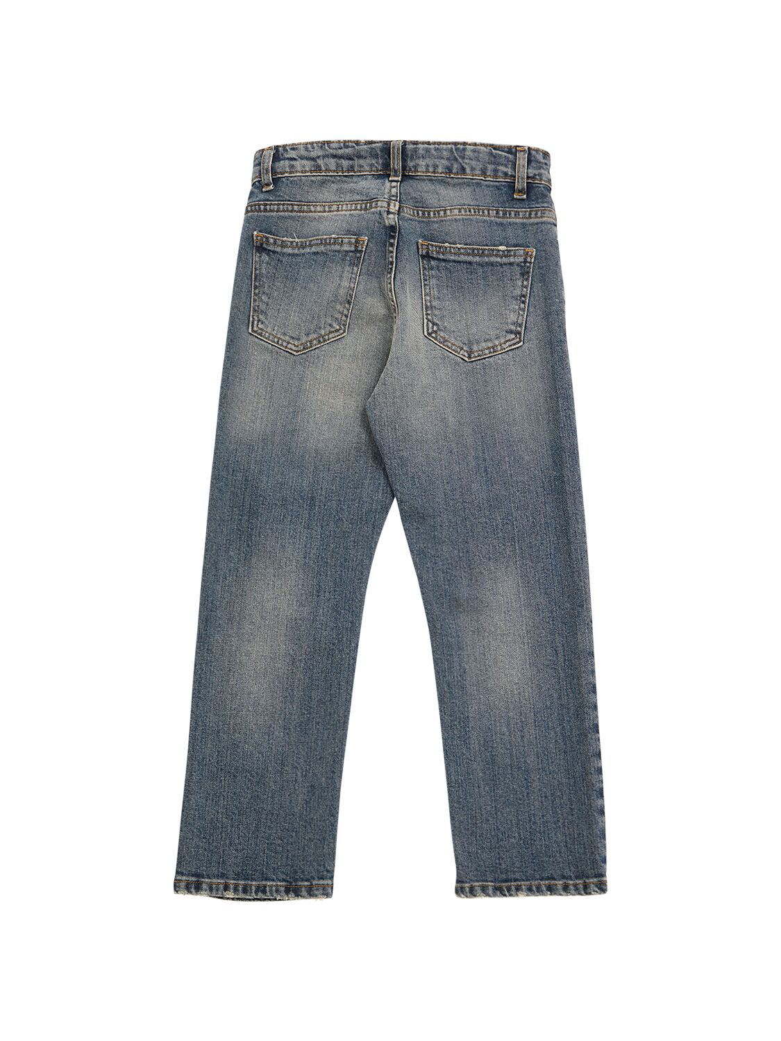 Shop Golden Goose Medium Stonewashed Cotton Denim Jeans In Medium Blue