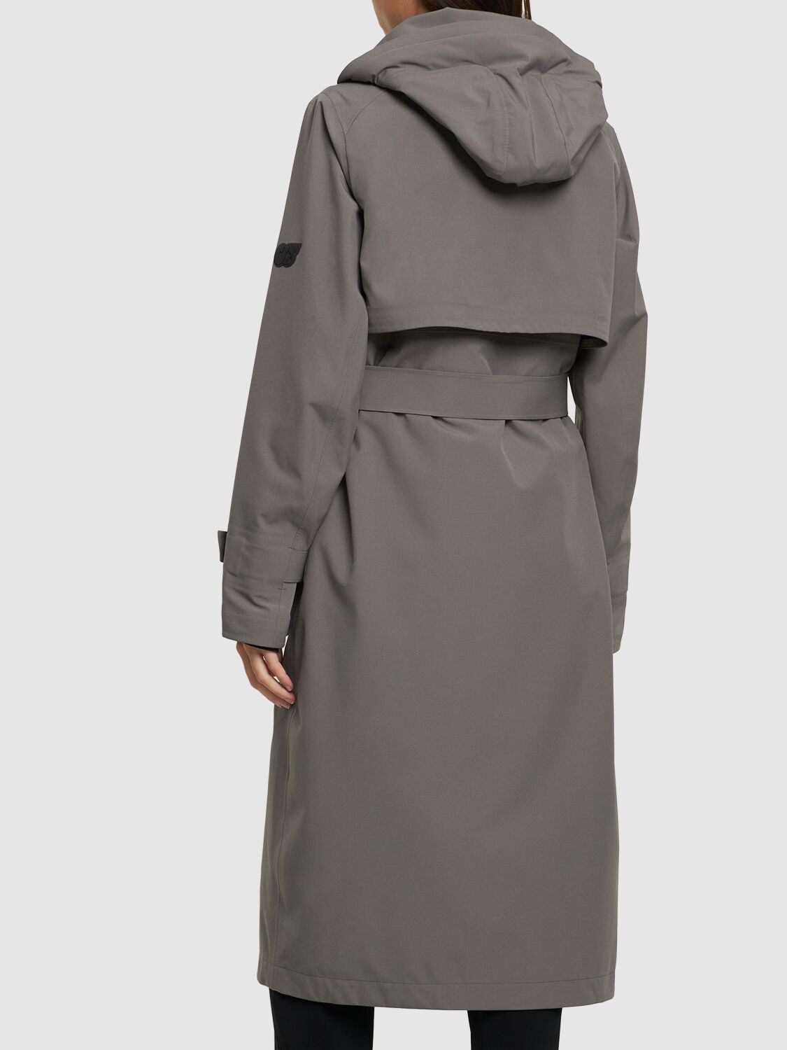 Shop Alphatauri Omeca Buttoned Long Coat In Grey