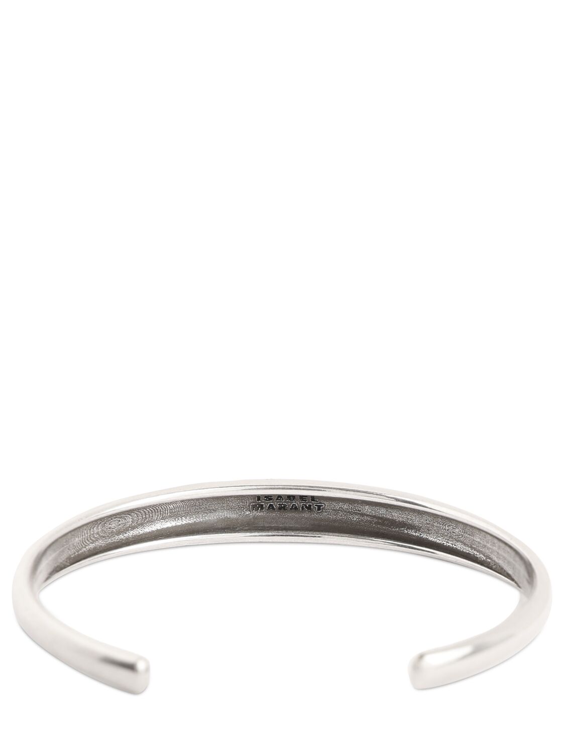 Shop Isabel Marant Rigid Cuff Bracelet In Silver