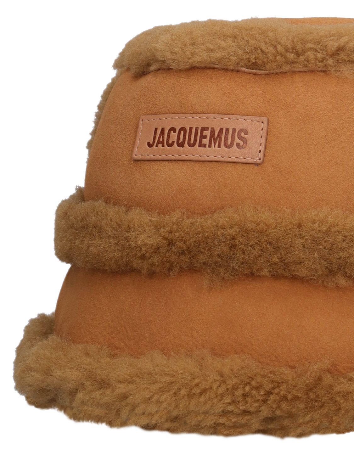 Shop Jacquemus Le Bob Doux Bucket Hat In Camel
