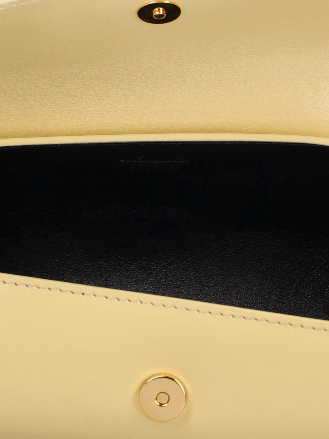Shop Jil Sander Mini Cannolo Leather Shoulder Bag In Oak