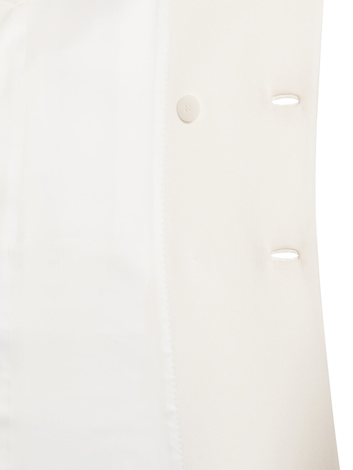 Shop Versace Stretch Viscose Crepe Coat In White