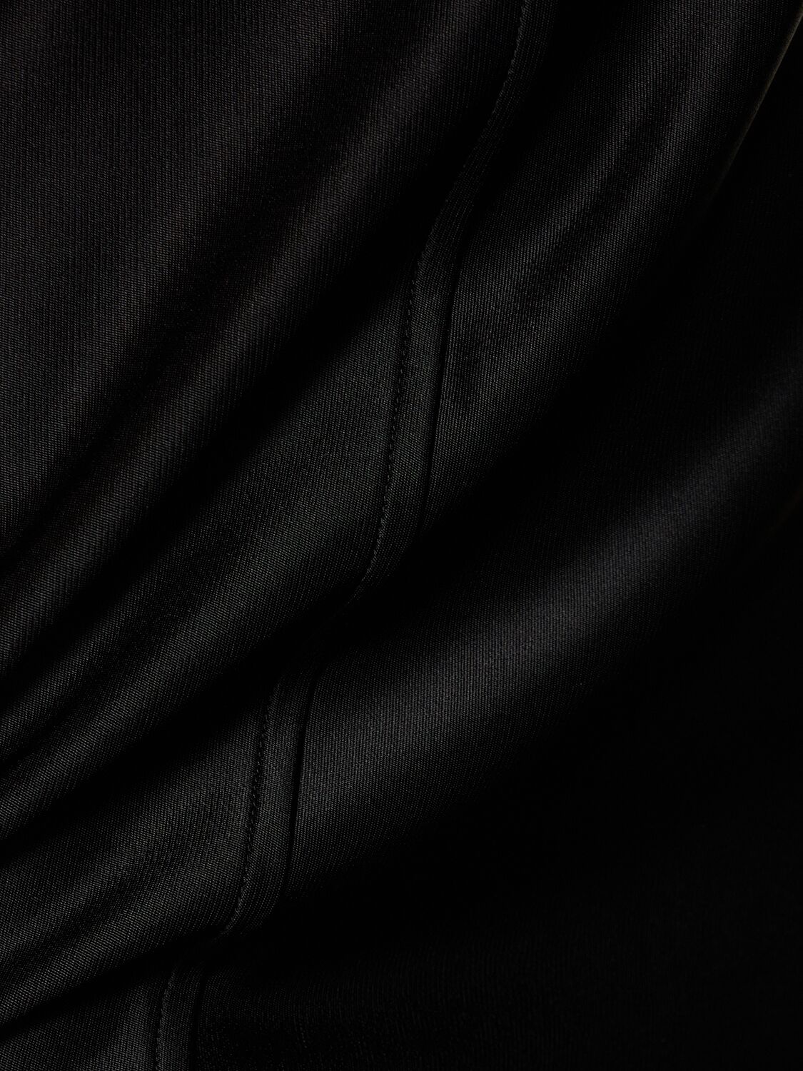 Shop Jil Sander Compact Matte Viscose Jersey Long Dress In Black