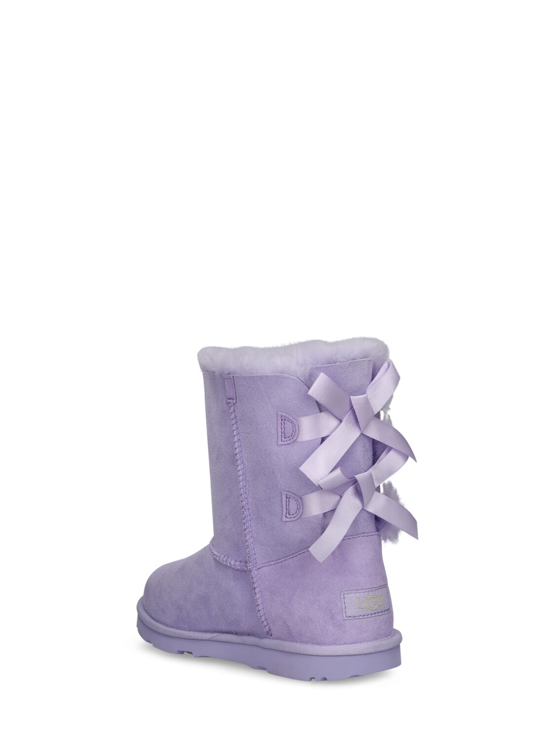 Shop Ugg Bailey Bow Ii Shearling Boots In Purple