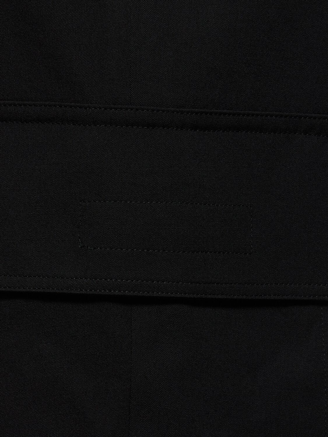 Shop Yohji Yamamoto Y-side Wool Gabardine Pants In Black