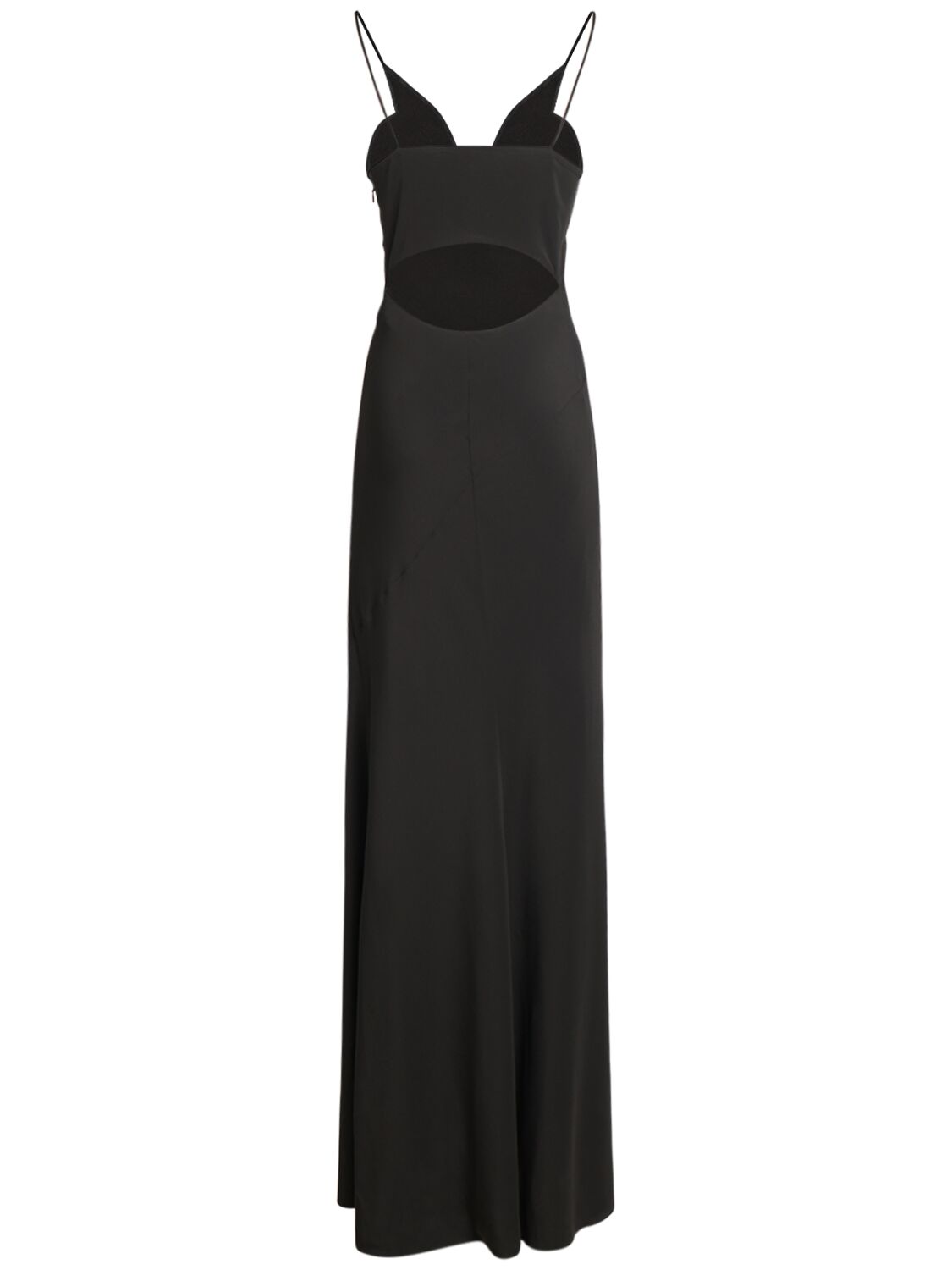 Shop Isabel Marant Kapri Acetate & Silk Long Dress In Black