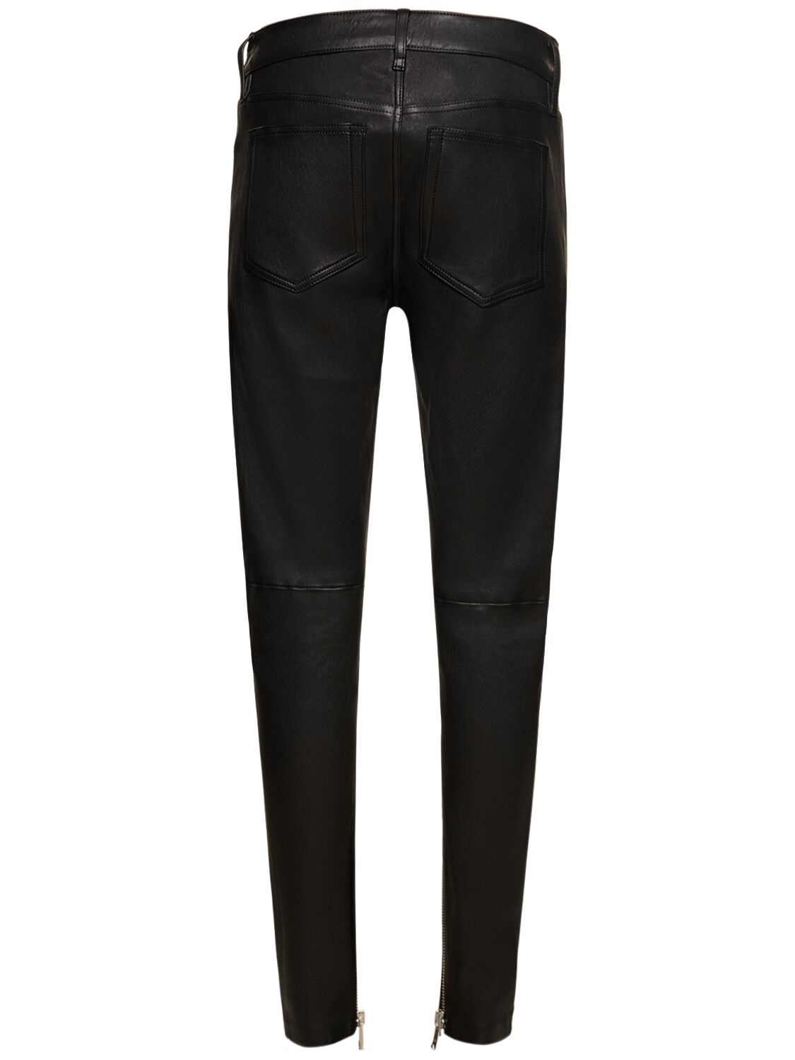 Shop Anine Bing Remy Leather Pants In Black