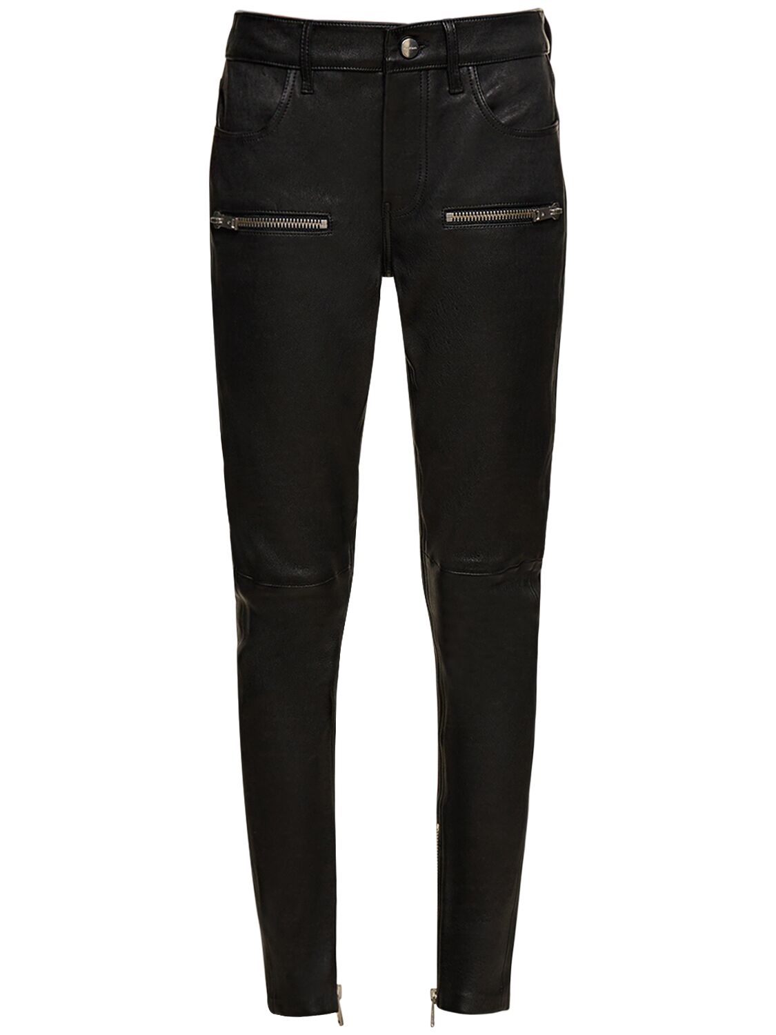 Anine Bing Remy Leather Pants In Black