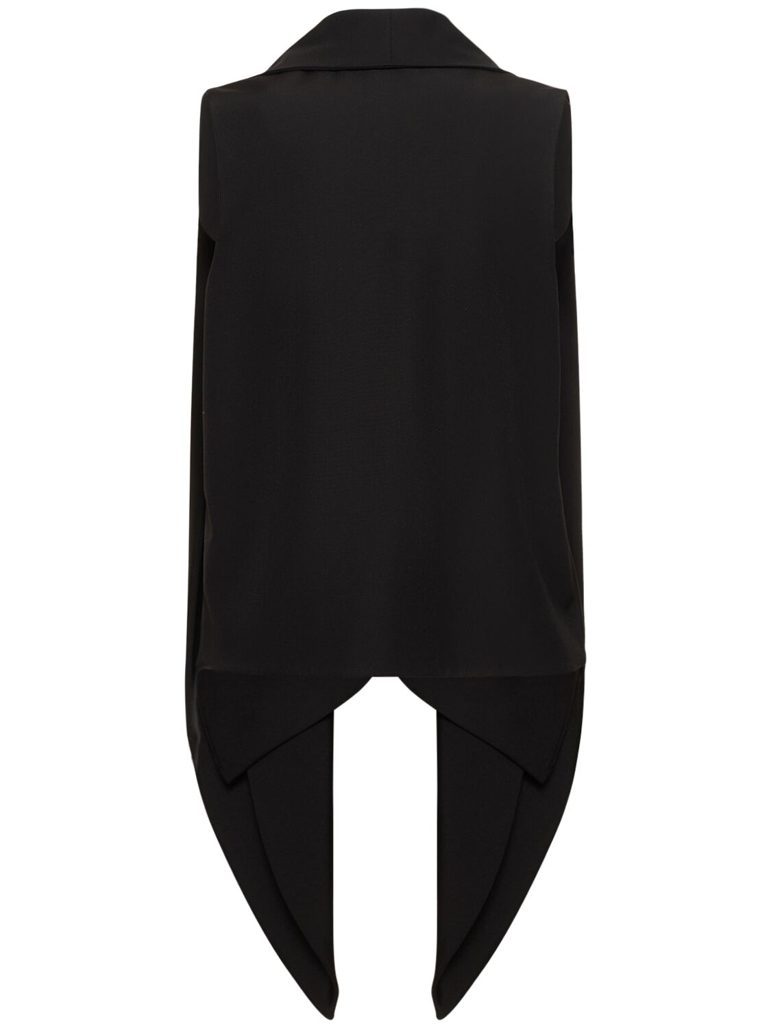 Shop Ferragamo Tailored Single Breasted Wool Vest In Black