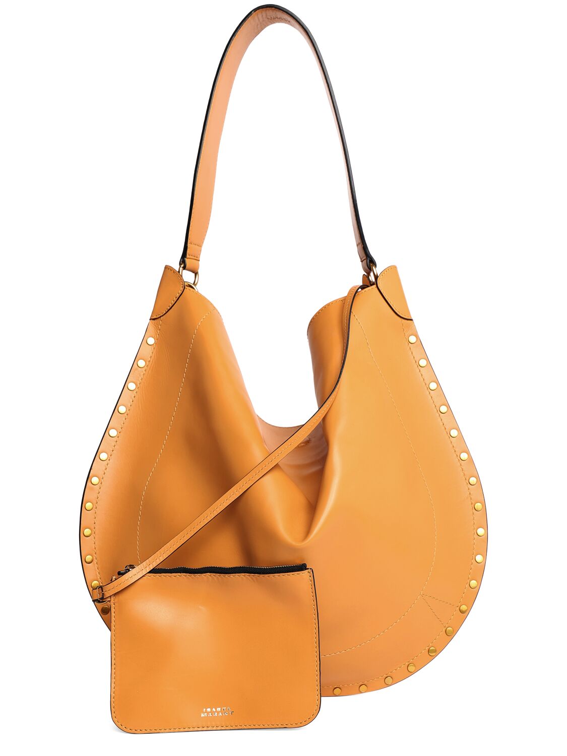 Shop Isabel Marant Oskan Hobo Soft Leather Tote Bag In Natural