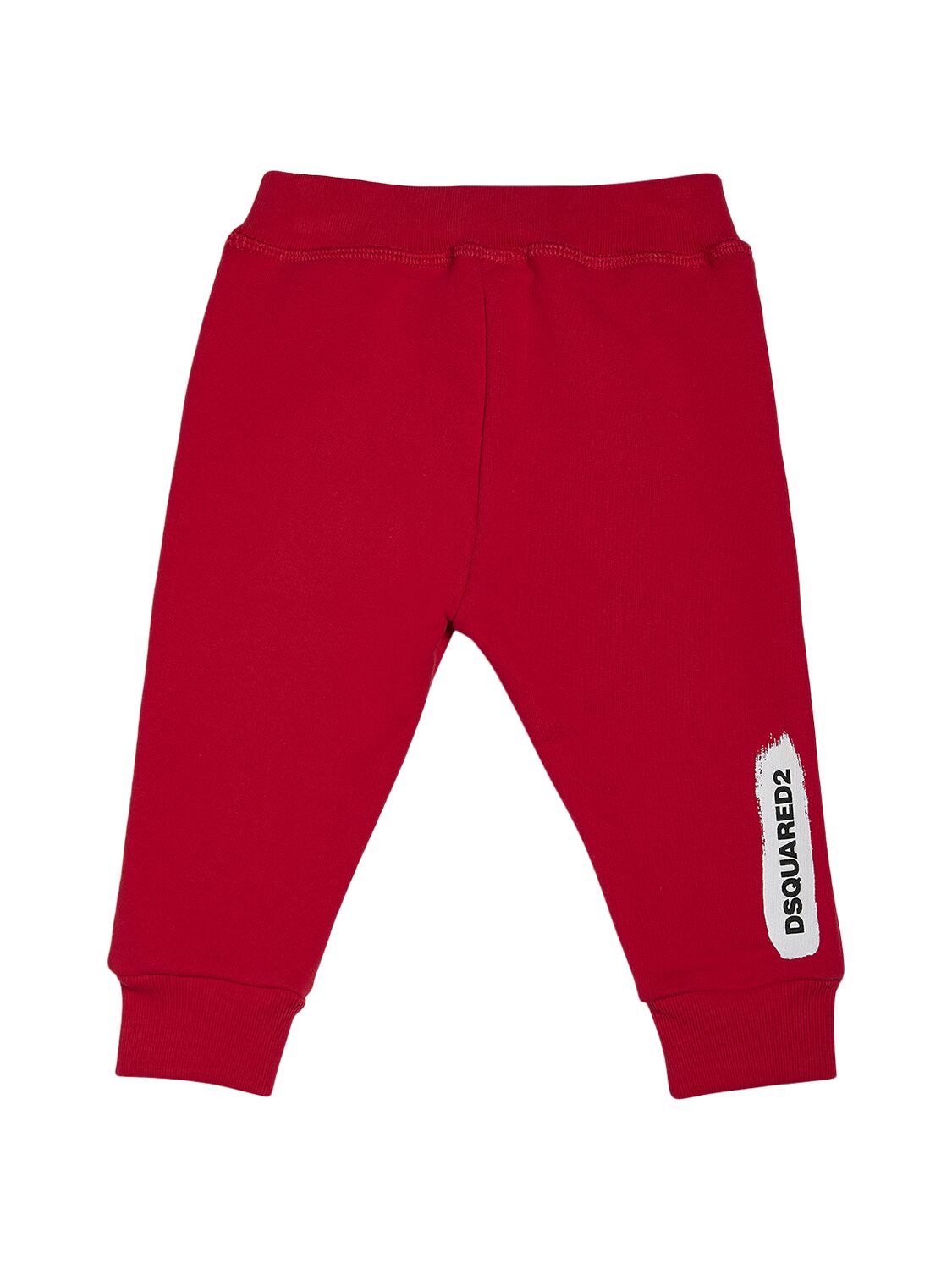 Shop Dsquared2 Logo Print Cotton Sweatpants In Red
