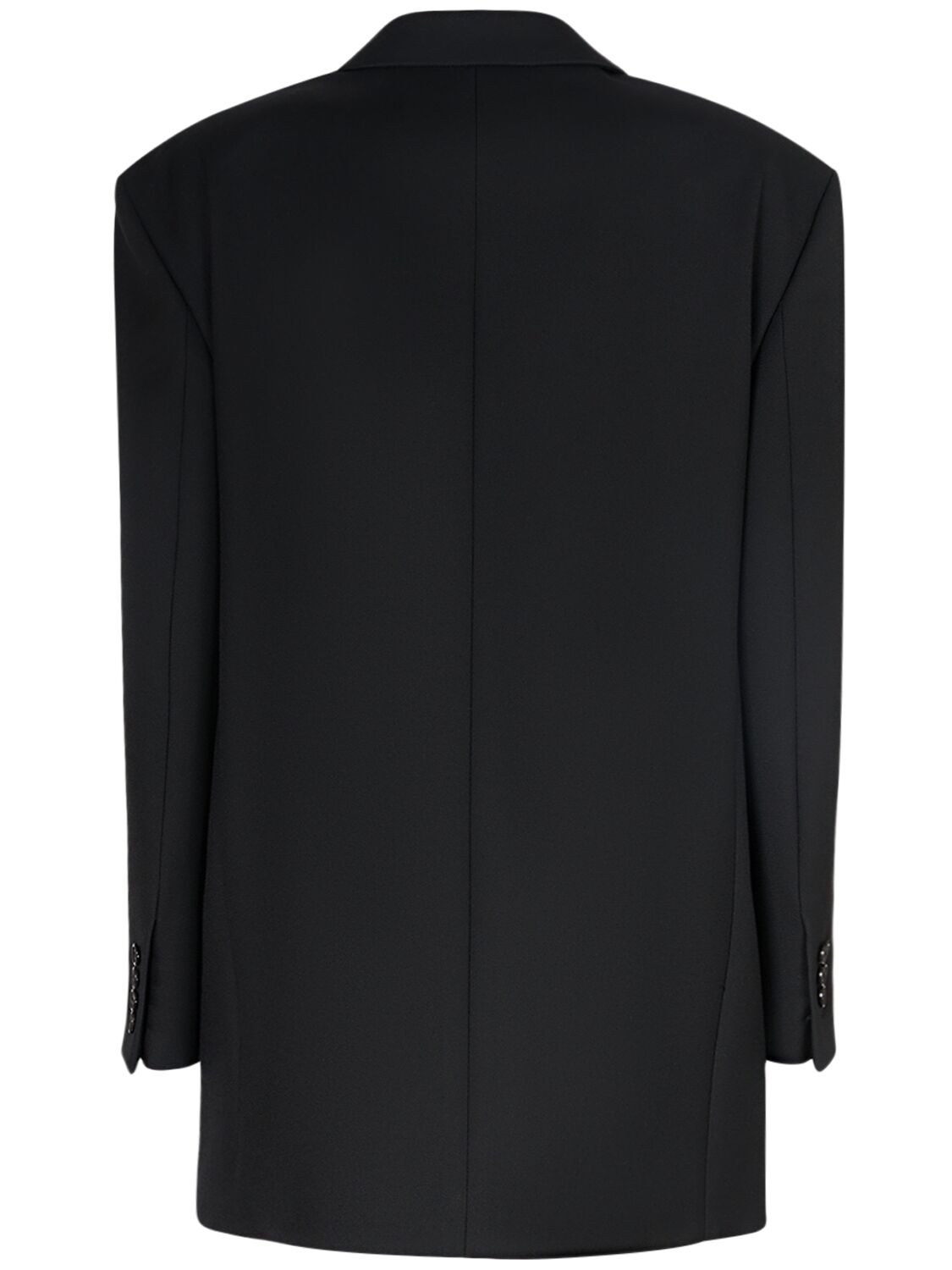The Row Timoty Double Breast Wool Jacket In 黑色