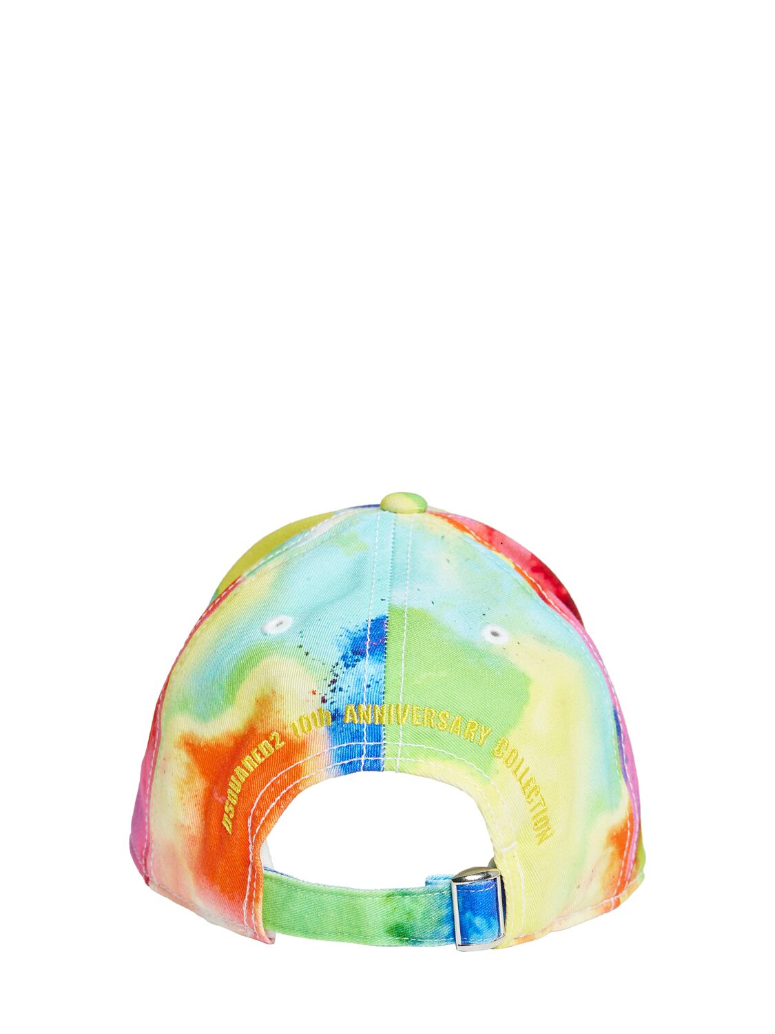 Shop Dsquared2 Tie Dye Cotton Gabardine Baseball Hat In Multicolor