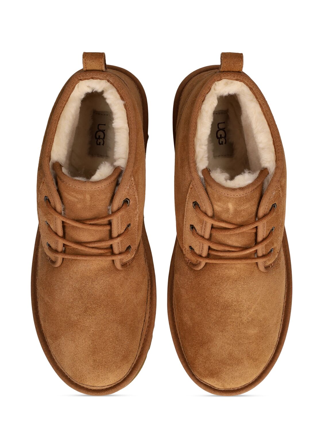 Shop Ugg Neumel Lace-up Shoes In Chestnut