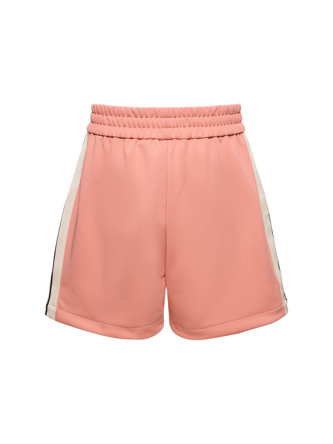 Shop Palm Angels Monogram Tech Track Sweat Shorts In Rosa