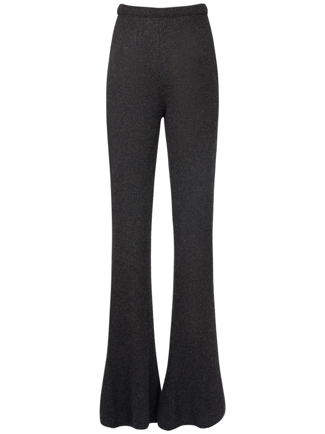 Shop The Row Gregori Cashmere Knit Flared Pants In 灰色