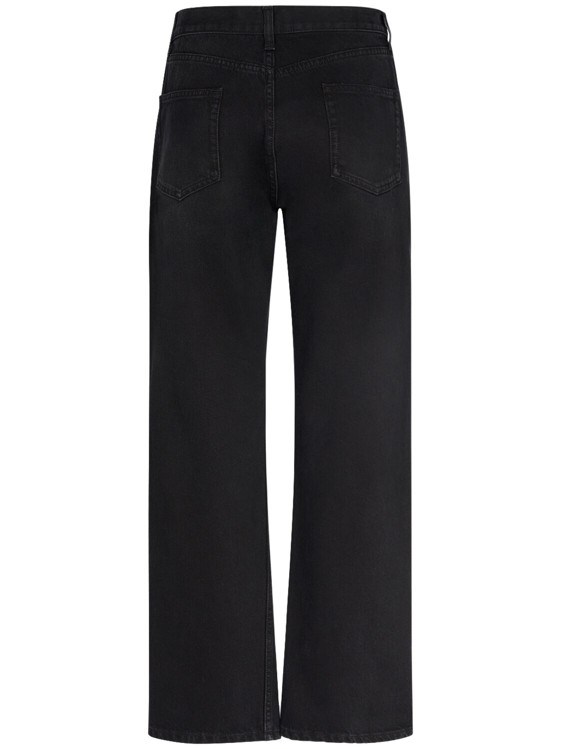 Shop The Row Ryley Denim Straight Jeans In 黑色