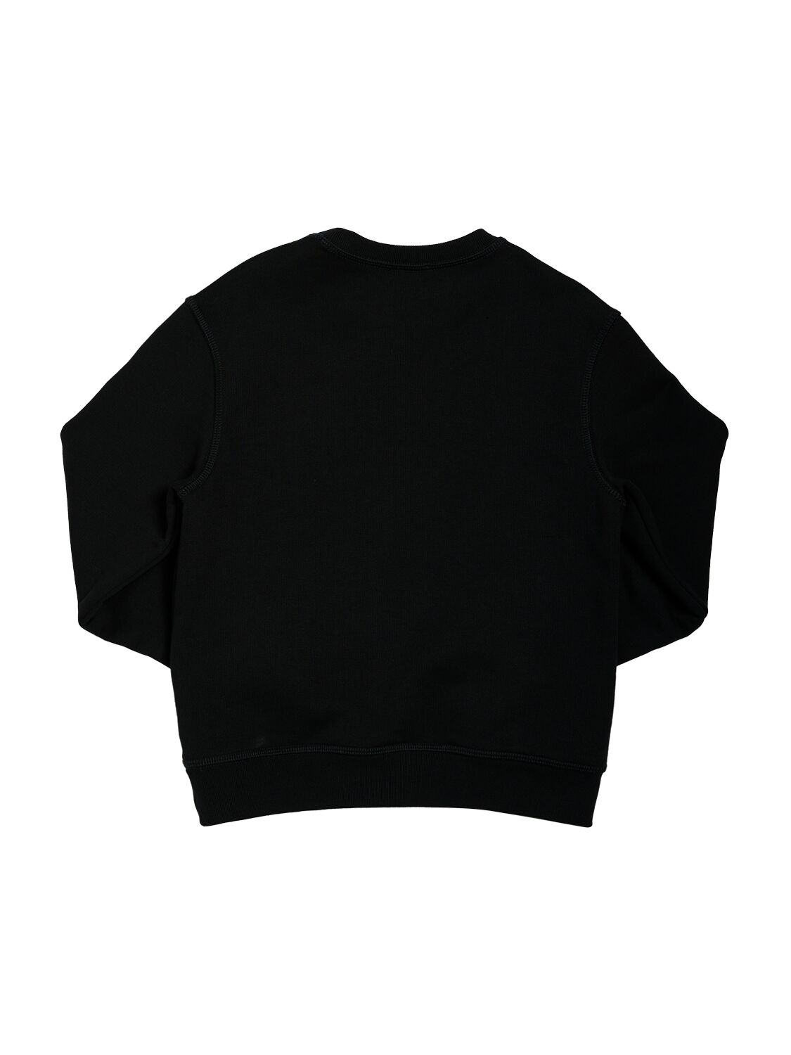 Shop Dsquared2 Logo Print Cotton Sweatshirt In Black