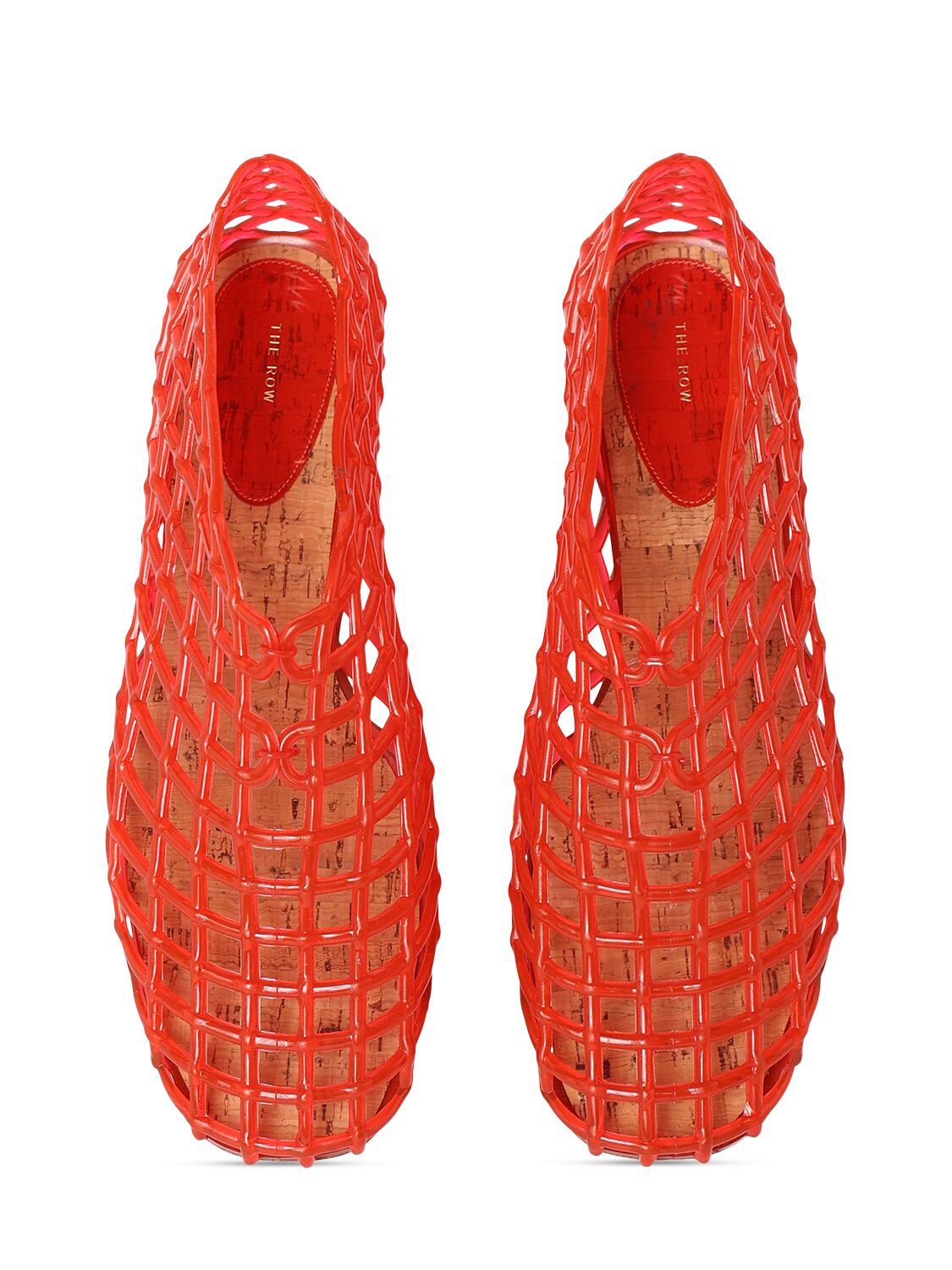 Shop The Row 10mm Mara Pvc Flats In 红色