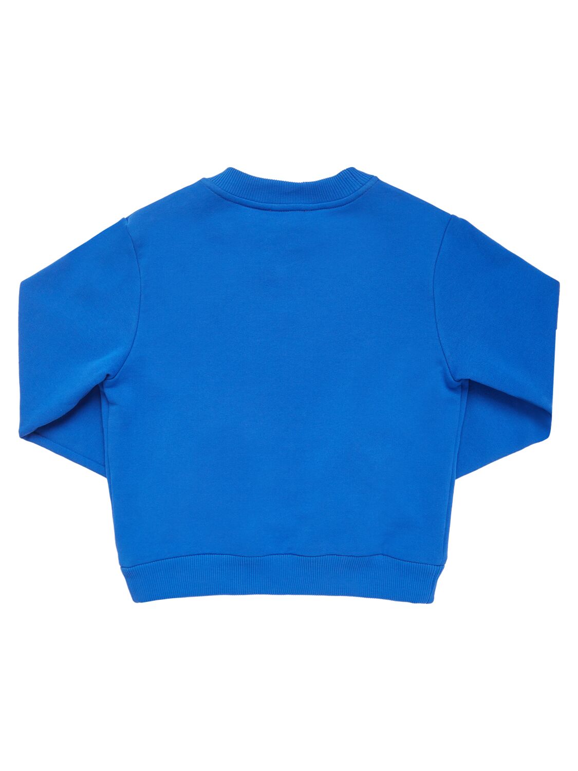 Shop Dolce & Gabbana Logo Printed Cotton Sweatshirt In Blau