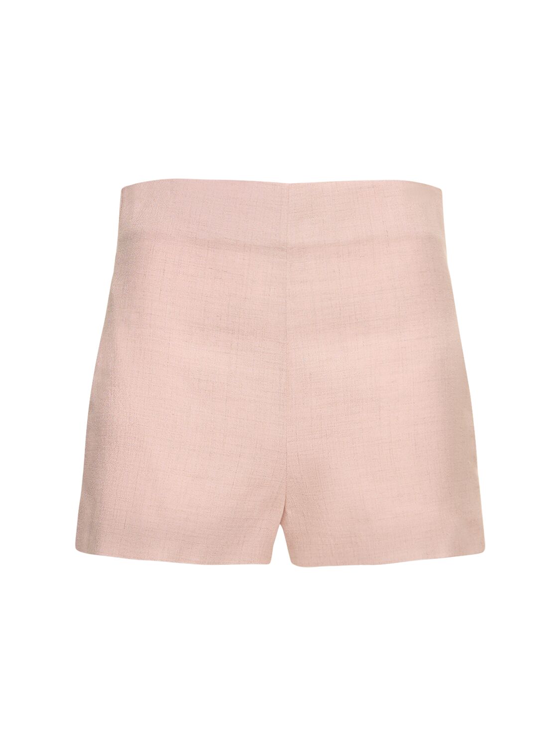 Philosophy Di Lorenzo Serafini Linen Blend High Rise Shorts In Pink
