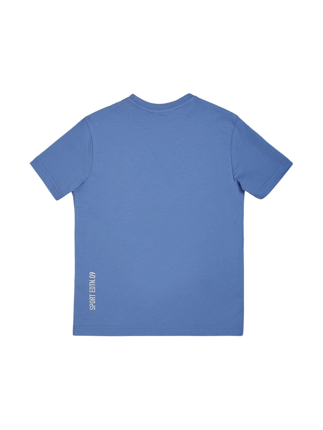 Shop Dsquared2 Cotton Jersey T-shirt W/ Logo In Light Blue