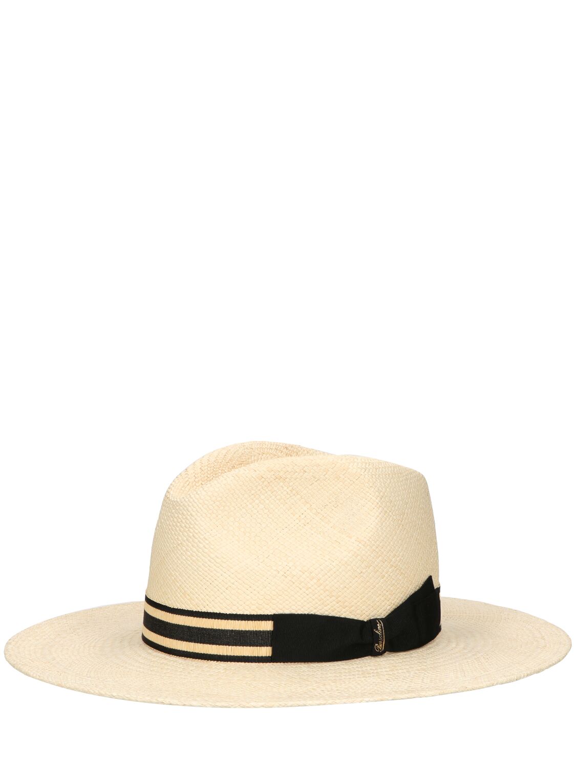 Borsalino Andrea Raffia Straw Panama Hat In Naturale