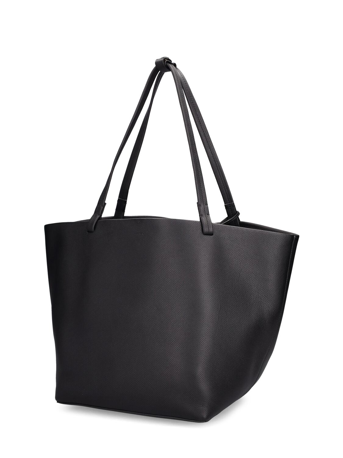 Shop The Row Park Tote Three Saddle Leather Bag In Black