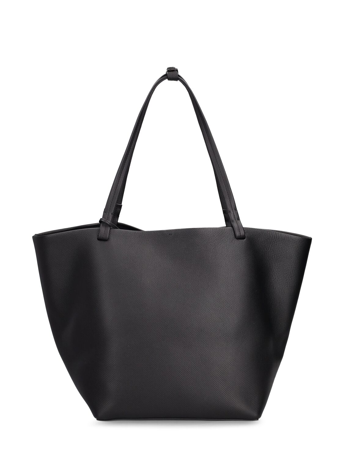 Shop The Row Park Tote Three Saddle Leather Bag In Black