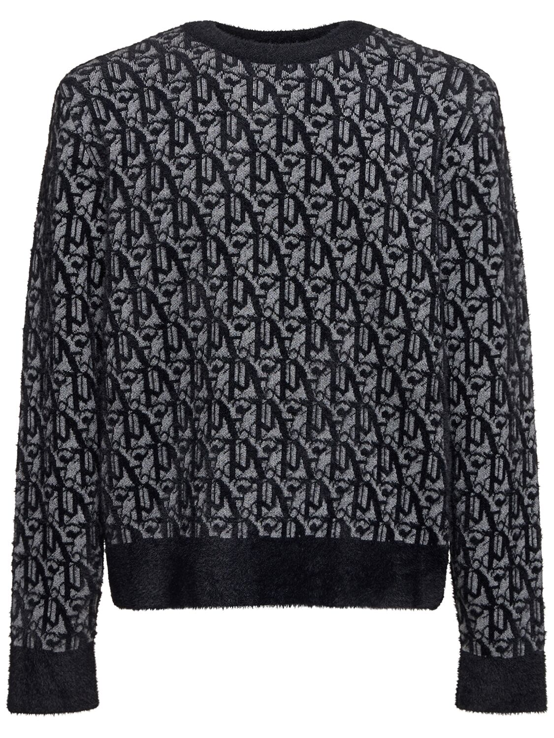 Monogram Jacquard Wool Blend Sweater