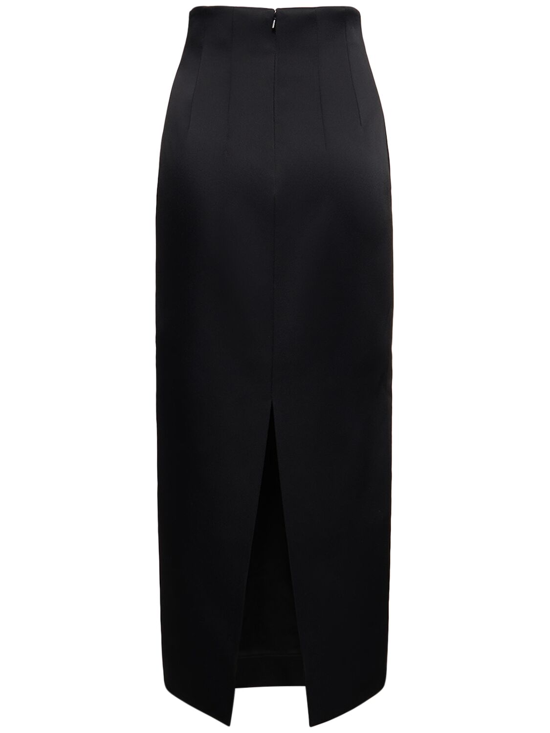Shop Khaite Loxley Viscose Blend Maxi Skirt In Black