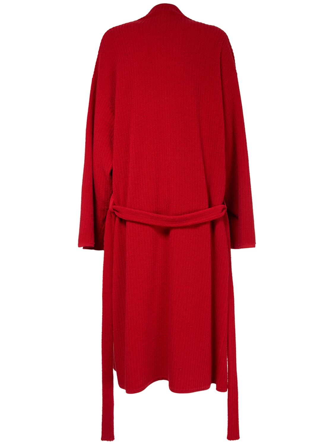 Shop The Row Ghali Belted Cashmere Knit Long Coat In 红色