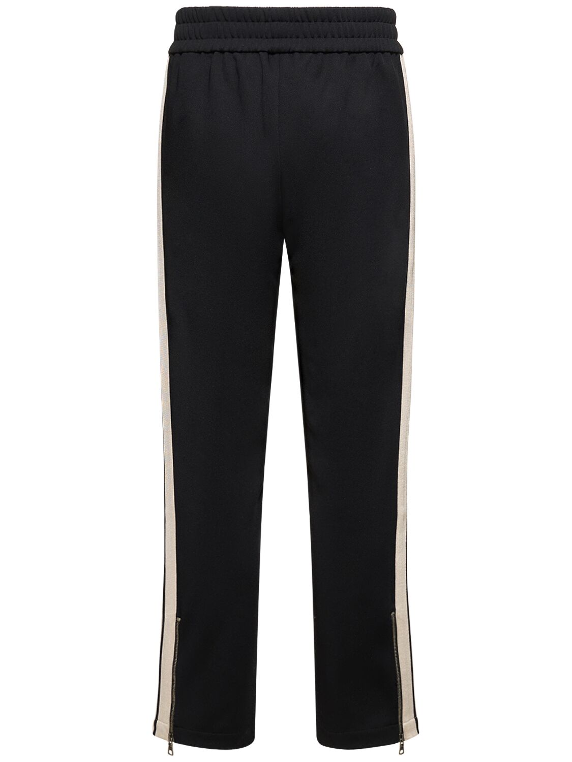 Shop Palm Angels Monogram Tech Track Sweatpants In Schwarz